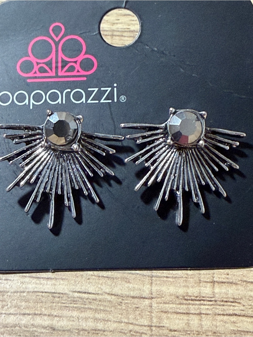 Paparazzi Silver Radiant Spike Stud Earrings